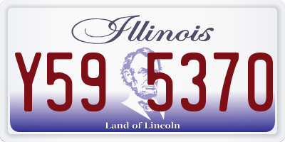 IL license plate Y595370