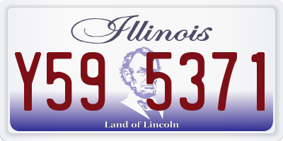 IL license plate Y595371