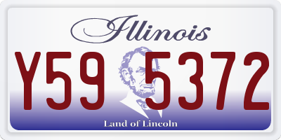 IL license plate Y595372