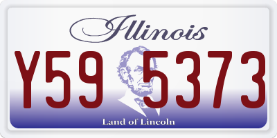 IL license plate Y595373