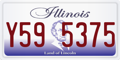 IL license plate Y595375