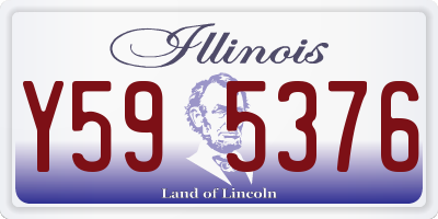 IL license plate Y595376