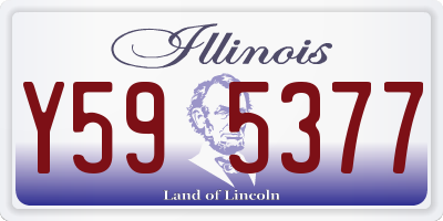 IL license plate Y595377