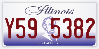 IL license plate Y595382