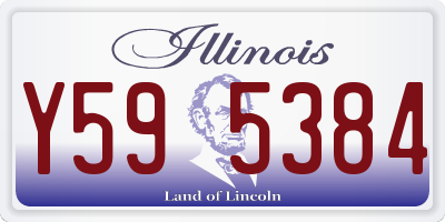 IL license plate Y595384