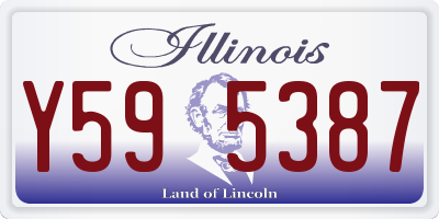 IL license plate Y595387