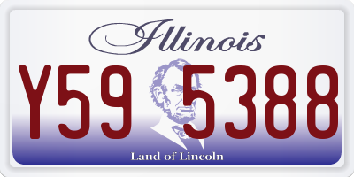 IL license plate Y595388
