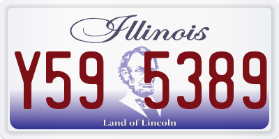 IL license plate Y595389