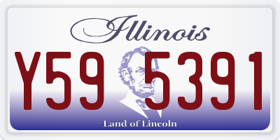 IL license plate Y595391