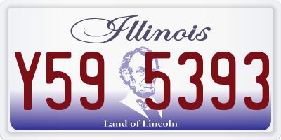 IL license plate Y595393