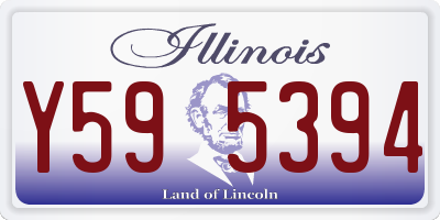 IL license plate Y595394