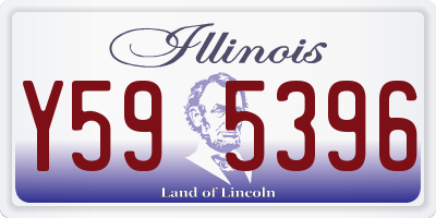 IL license plate Y595396