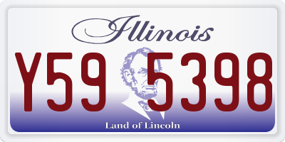 IL license plate Y595398
