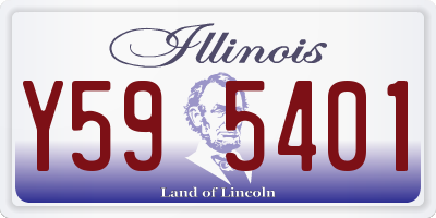 IL license plate Y595401