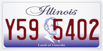IL license plate Y595402