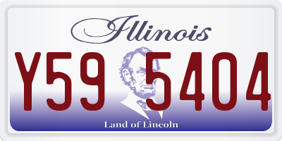 IL license plate Y595404