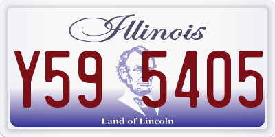 IL license plate Y595405