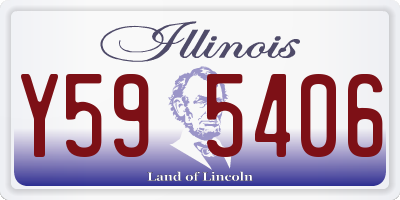 IL license plate Y595406