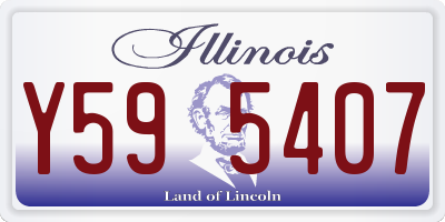 IL license plate Y595407