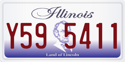 IL license plate Y595411