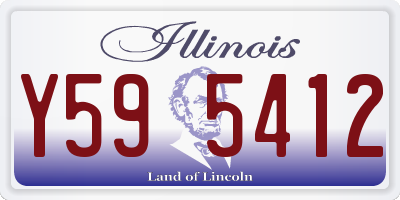 IL license plate Y595412