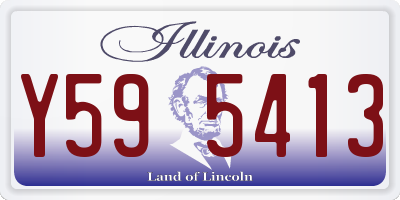 IL license plate Y595413