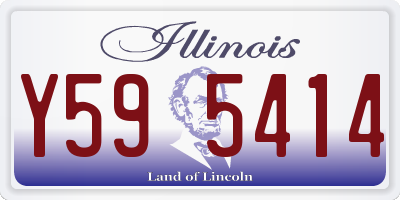 IL license plate Y595414