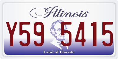 IL license plate Y595415