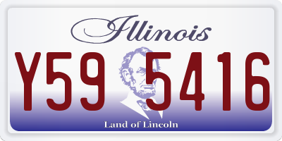 IL license plate Y595416