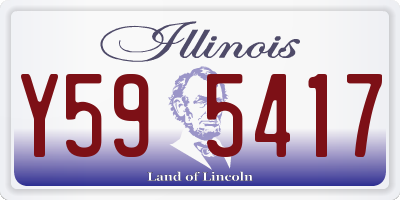 IL license plate Y595417
