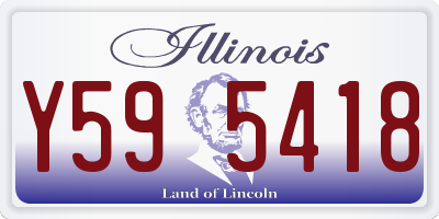 IL license plate Y595418