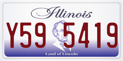 IL license plate Y595419