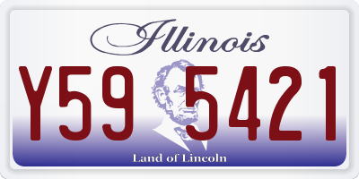 IL license plate Y595421