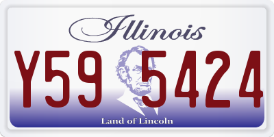 IL license plate Y595424