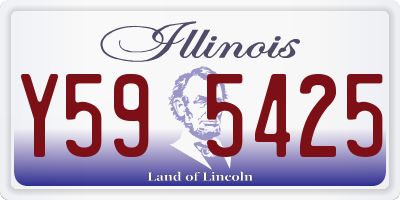 IL license plate Y595425