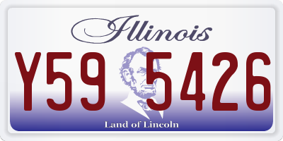 IL license plate Y595426
