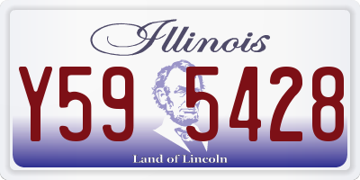 IL license plate Y595428