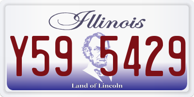 IL license plate Y595429