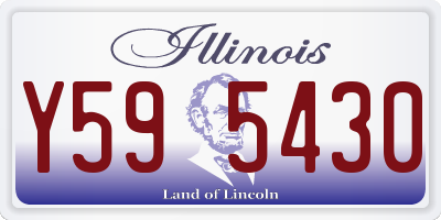 IL license plate Y595430