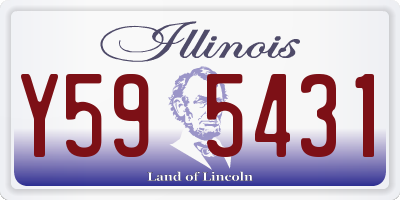 IL license plate Y595431