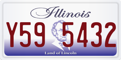 IL license plate Y595432