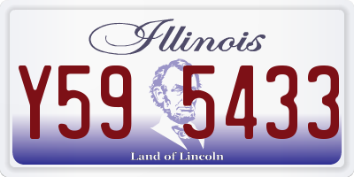 IL license plate Y595433