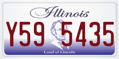 IL license plate Y595435