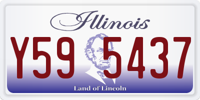 IL license plate Y595437
