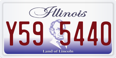 IL license plate Y595440