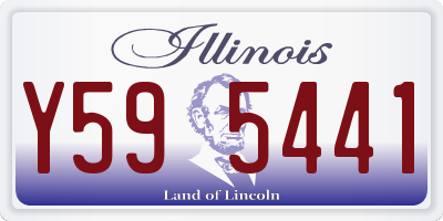 IL license plate Y595441