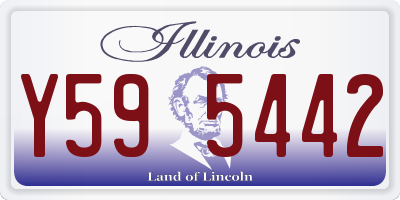 IL license plate Y595442