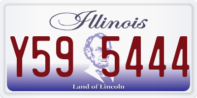 IL license plate Y595444