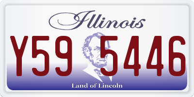 IL license plate Y595446