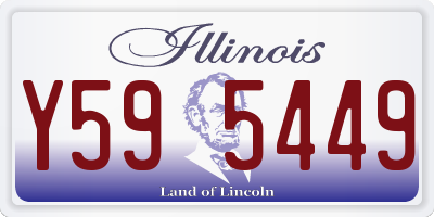 IL license plate Y595449